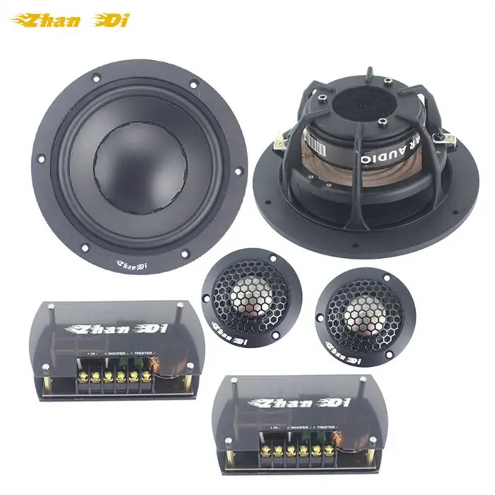 The spot 4 ohm With tweeter  Aluminium basket 6.5 inch Component speaker set