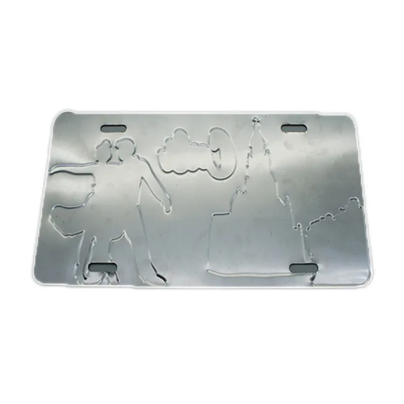 Custom Car Phone Number Plate Reflective Sheet Foil License Plate/Bicycle Number Plates