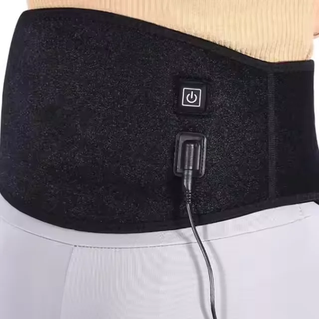 USB Waist Heating Belt with Temperature Control Adjustable Electric Hot Compress Men Women Warm Protection for Adults