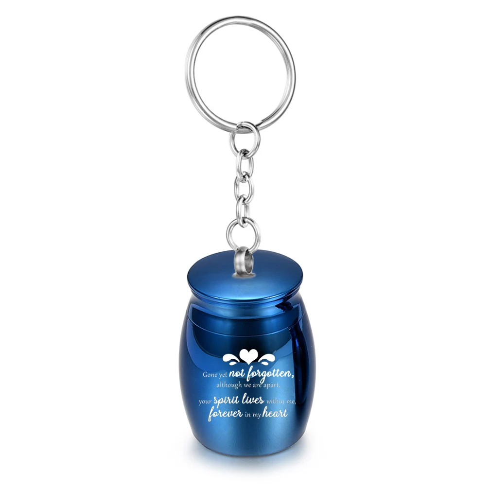 30x40mm Heart Memorial Urn Mini Cremation Urn for Ashes Pet/Human Ash Keepsake Keychain Necklace With Fill Kit