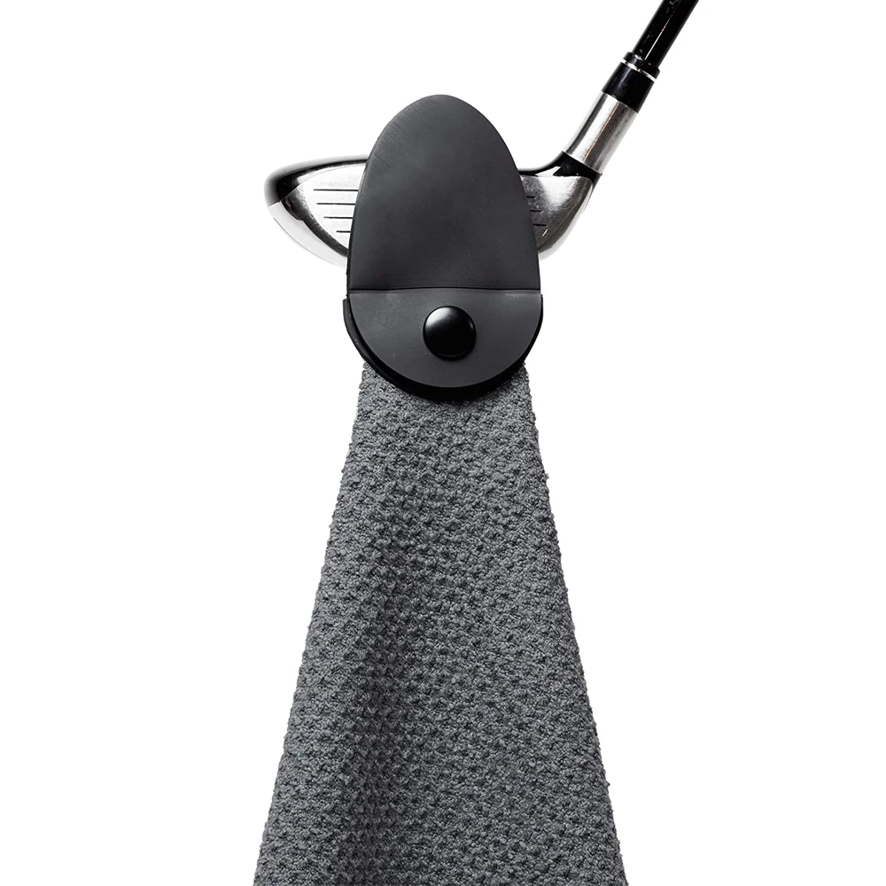 New design absorbent quick dry magnetic microfiber waffle golf towel magnet custom logo microfiber
