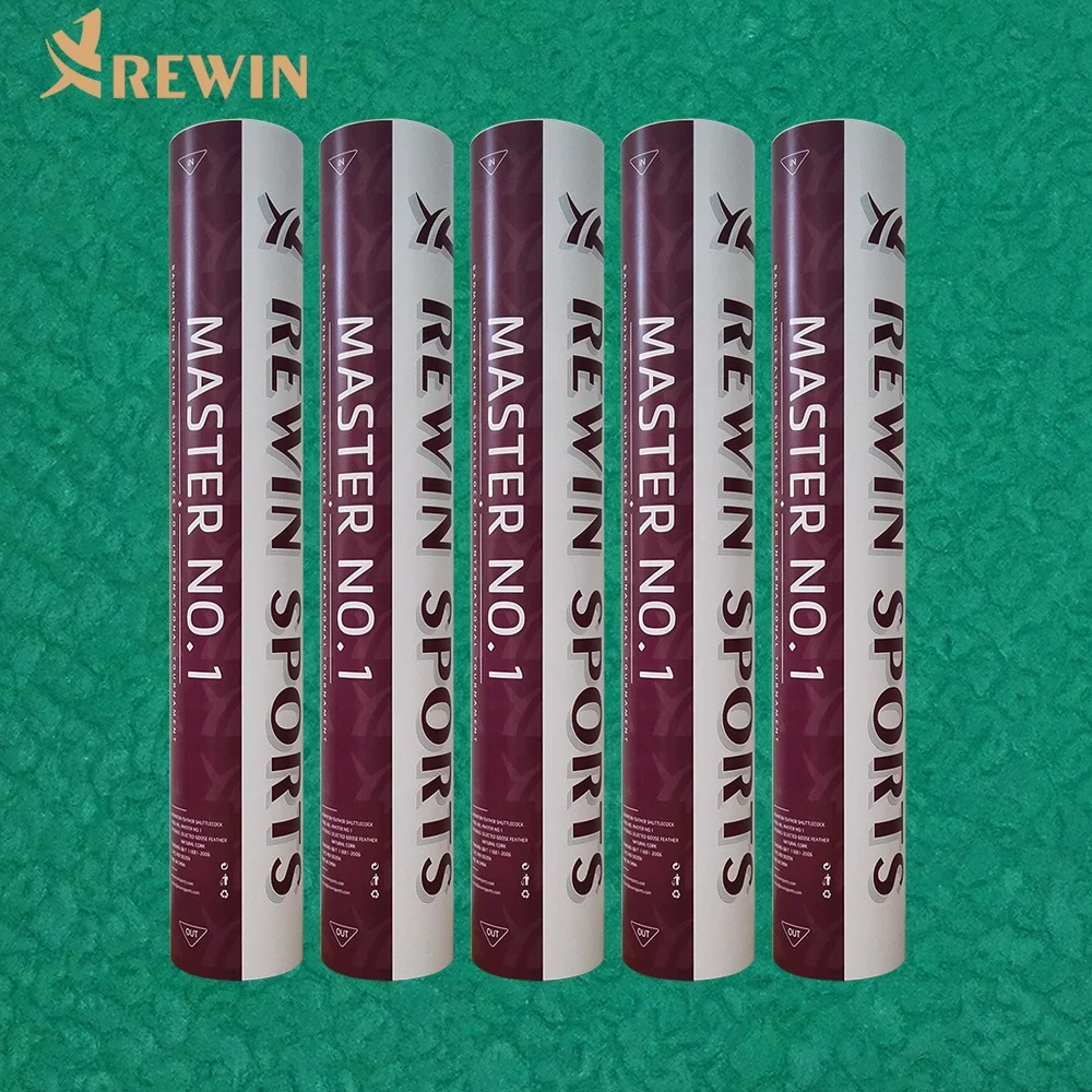 AS 50 Top Quality Goose Feather Badminton Shuttlecock Ball for Professional Tournament Best Durability 12pcs shuttle cock