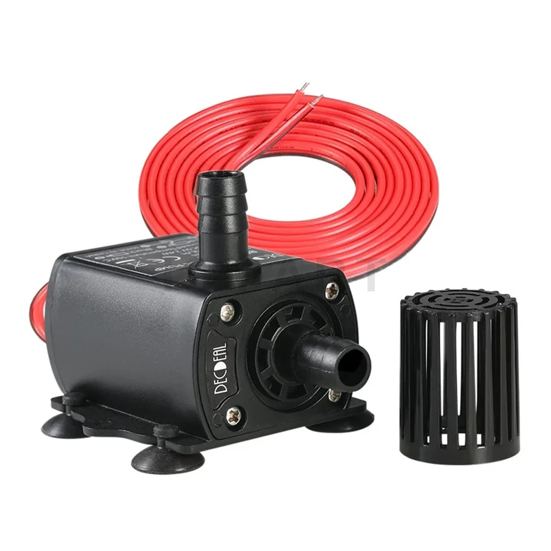DC 12V 5W Mini Brushless Water Pump Home Decor Water Cooling Pump for Solar Submersible Fountain Pool Garden