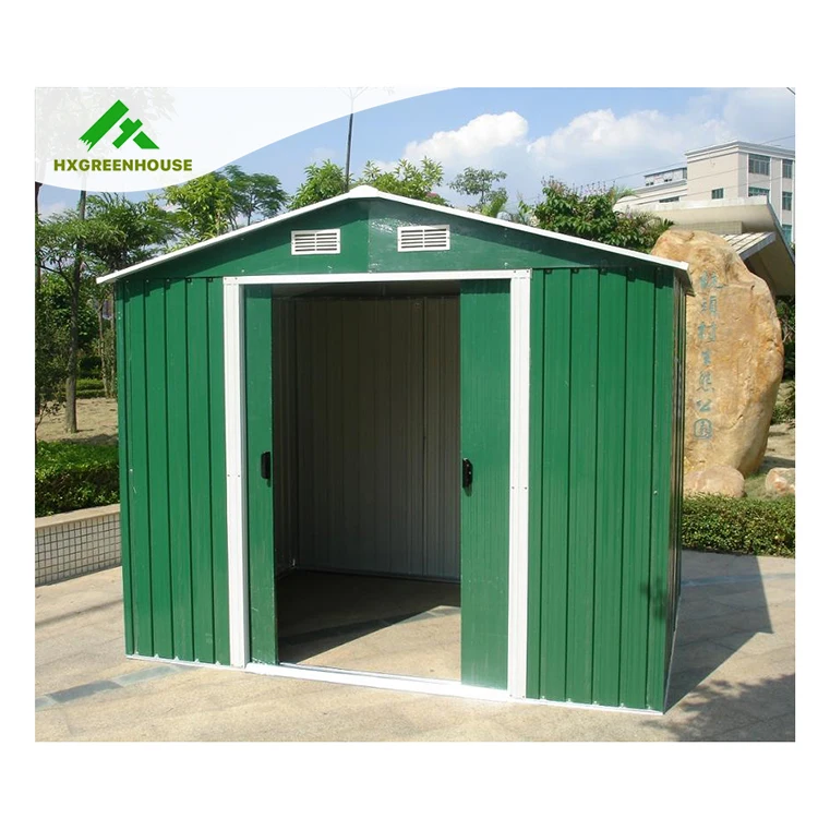 Заднем дворе садовый сарай используется для хранения инструментов HX81122-B