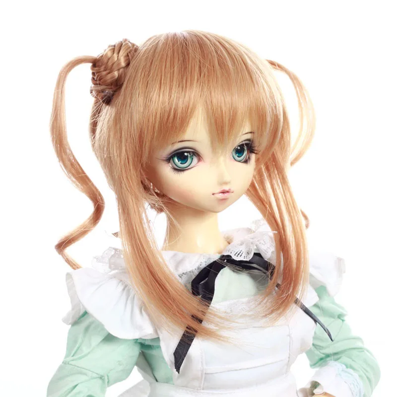 Wholesale BJD and Blythe heat resistant fiber doll wig customized high-quality handmade doll hair