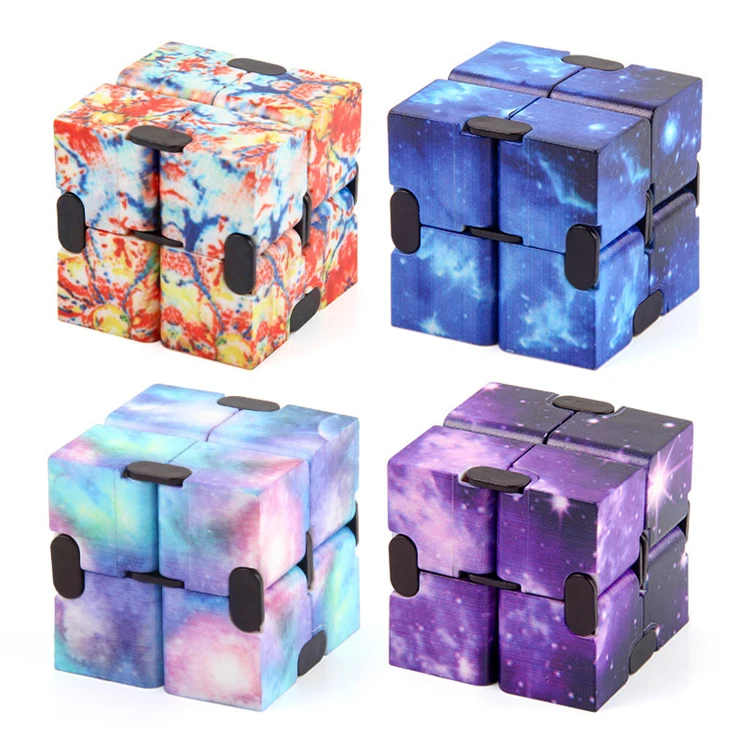 Christmas Gift Magic Cube Decompression Deformation New Creative Magic Rubikes Rotation Infinity Cube Fidget Toy
