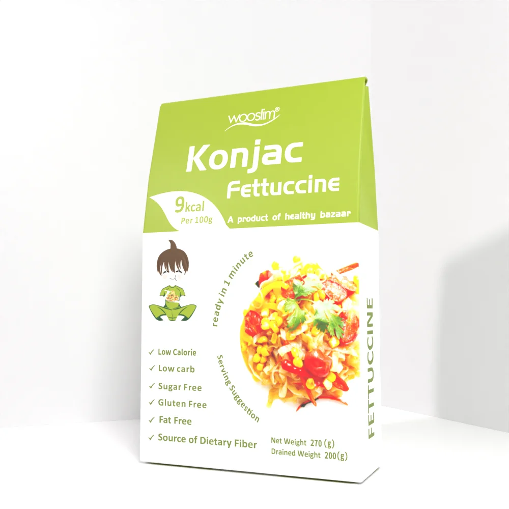 Low Carb Konjac Fettuccine for Healthy Meal Options Gluten Free High Fiber Pasta from Reliable Manufacturer