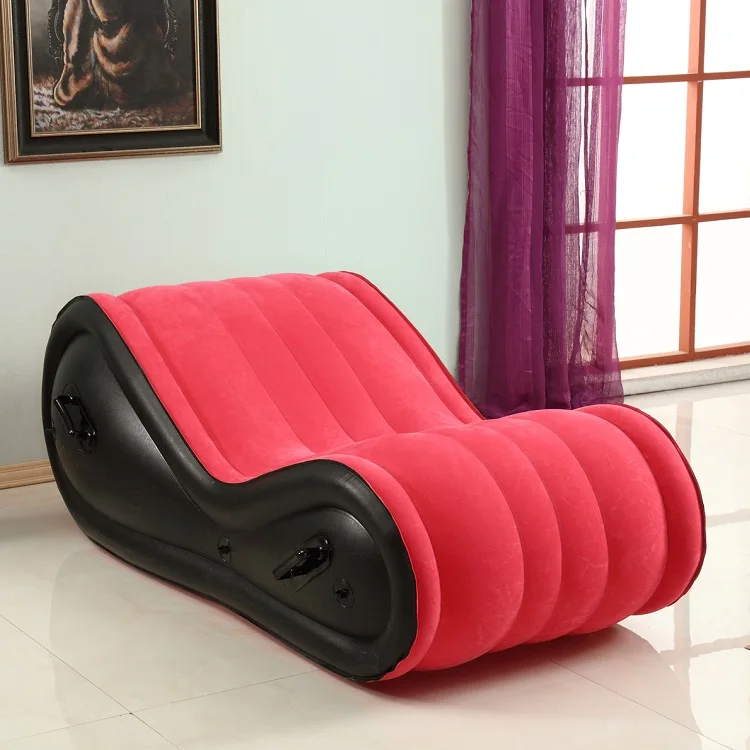 YPM Inflatable Sex Sofa Furniture S Shaped Love Position Chair Sex Chaise Lounge For Adult