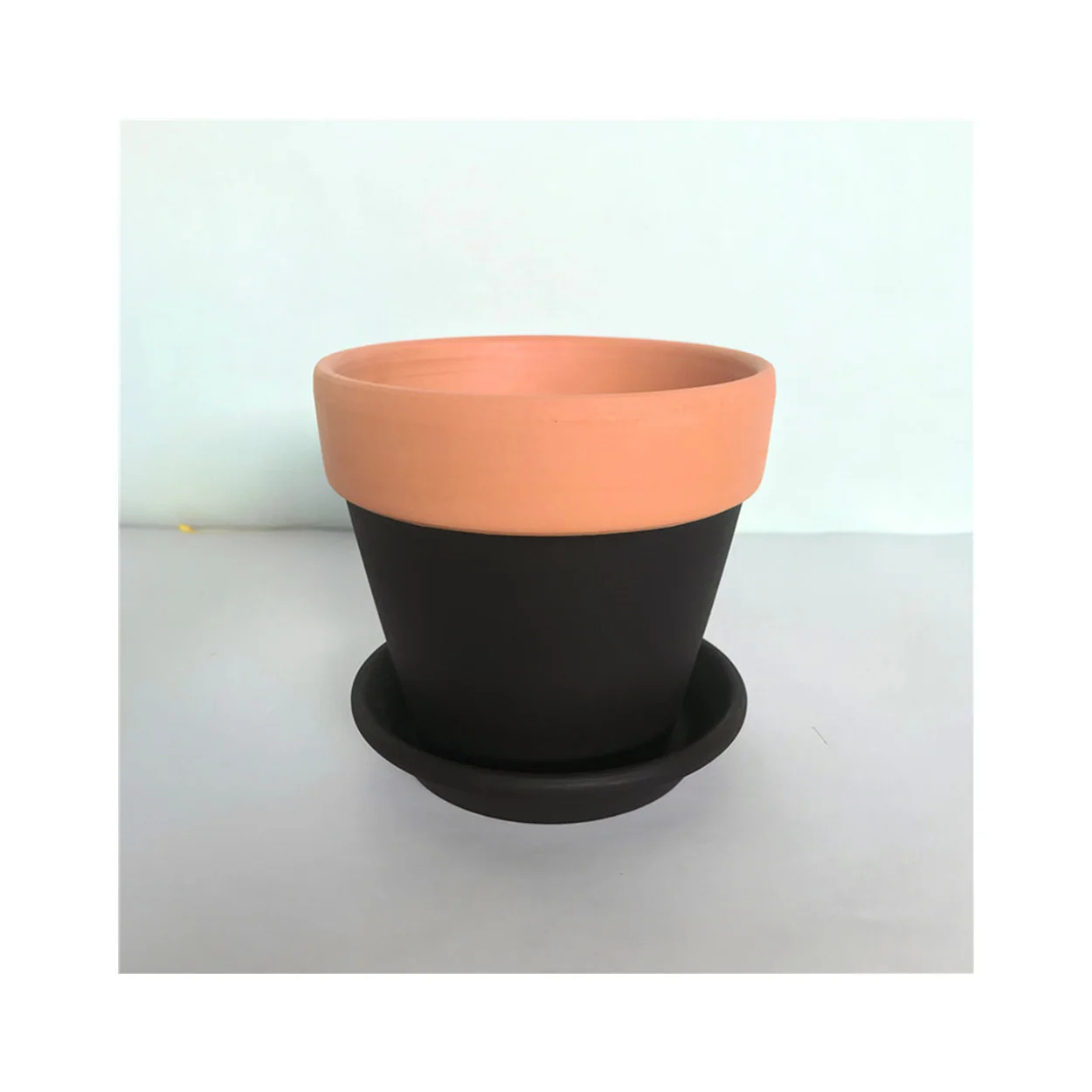 classical clay ceramic terracotta  flower pots planter pot with tray saucer