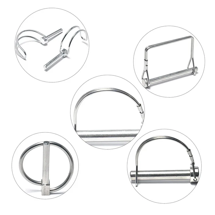 Stainless Steel High Antiseptic Customized Double Wire D Type Safety Lock Pin