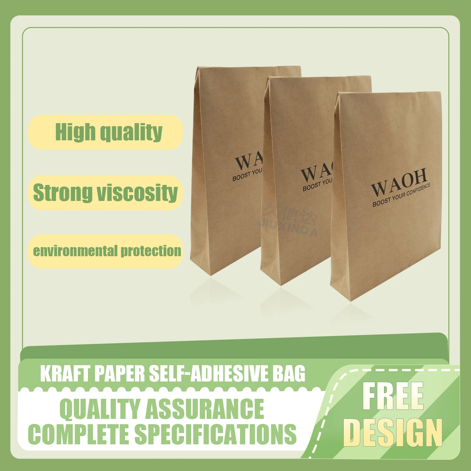 Courier Mailing Bag Custom Printed Shipping Envelope Poly Mailer Plastic Pink Purple  Nice White Customized