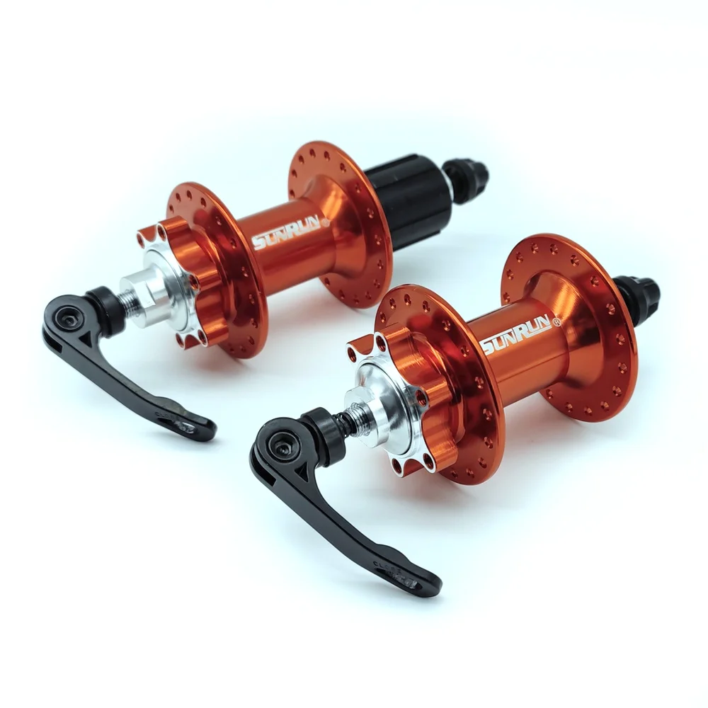 Bicycle Hub Material Aluminum Disc Model with sealed bearing SUNRUN FH-M02 RM-M02 RED MTB alloy hub