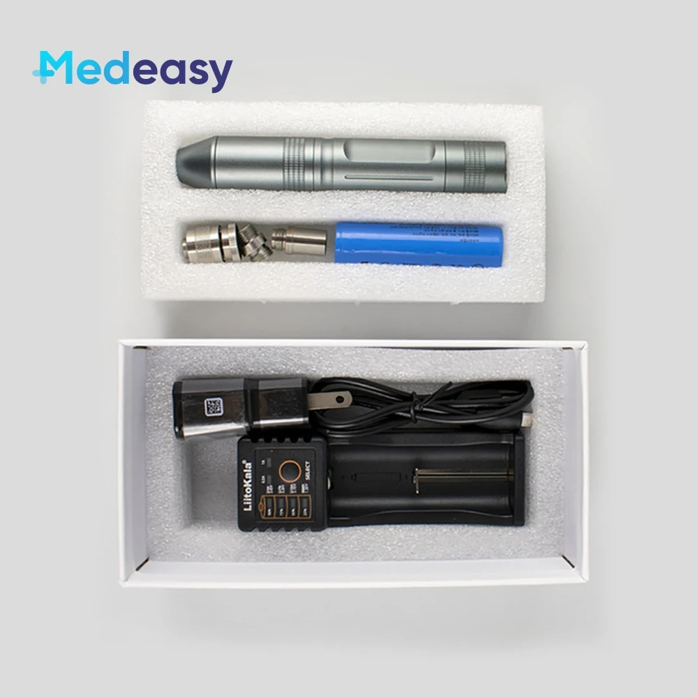 Waterproof Handheld Medical Portable Endoscope Mini 5W LED Cold Light Source for ENT Endoscopy with 3 Adapters