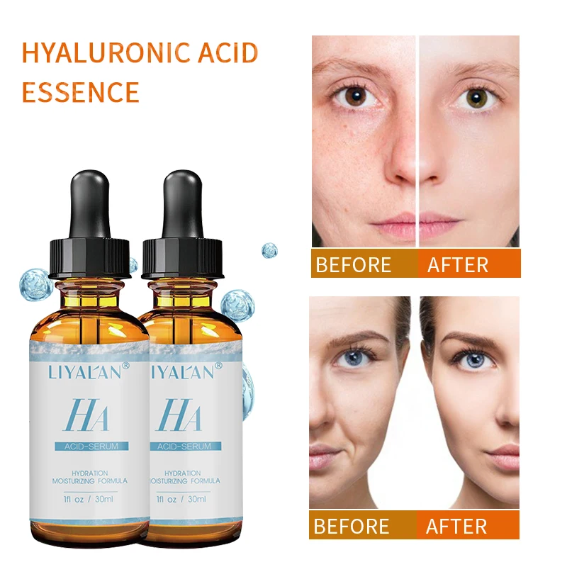 Organic Skin Care Hyaluronic Acid Whitening Vitamin C Facial Moisturizing HA Skin Serum