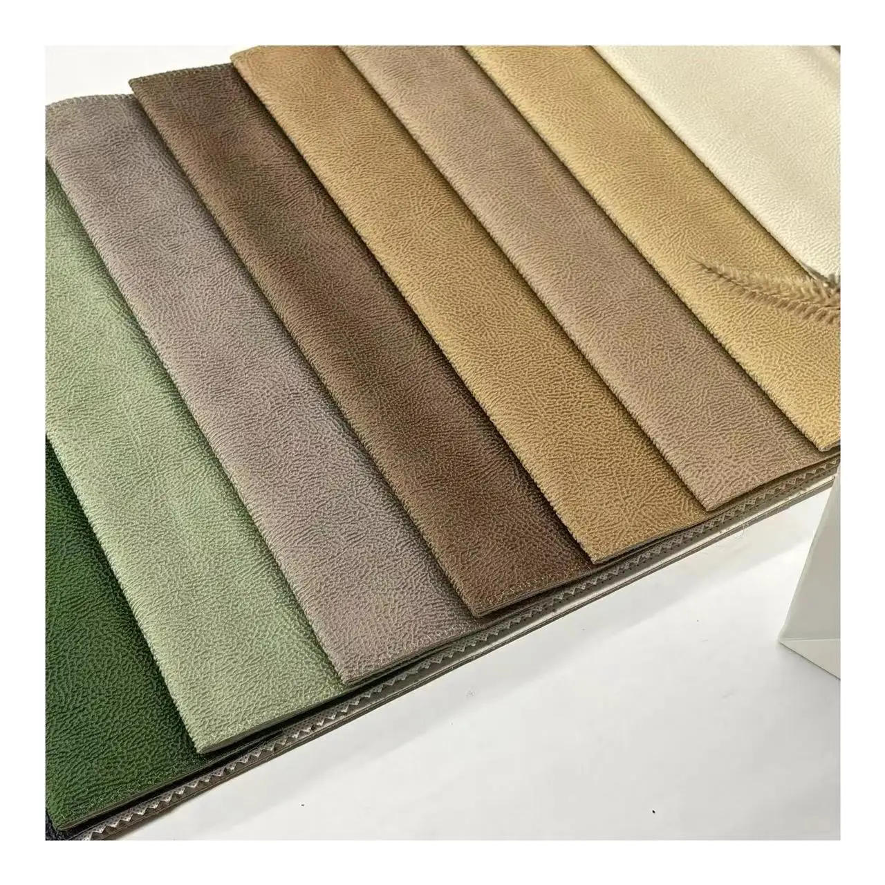 Glue Embossed Holland Velvet Fabric For Furniture  100% Polyester Knitted Embossed Holland Velvet Upholstery SofaFabric