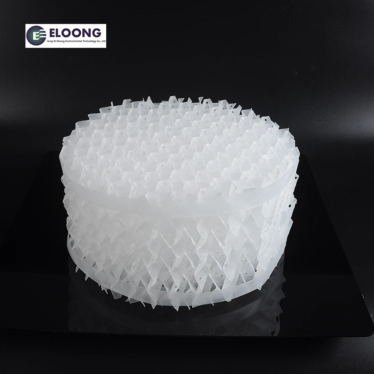Heat Resistance PP 125Y Plastic Corrugated Plate Structured Packing For Distillation Tower
