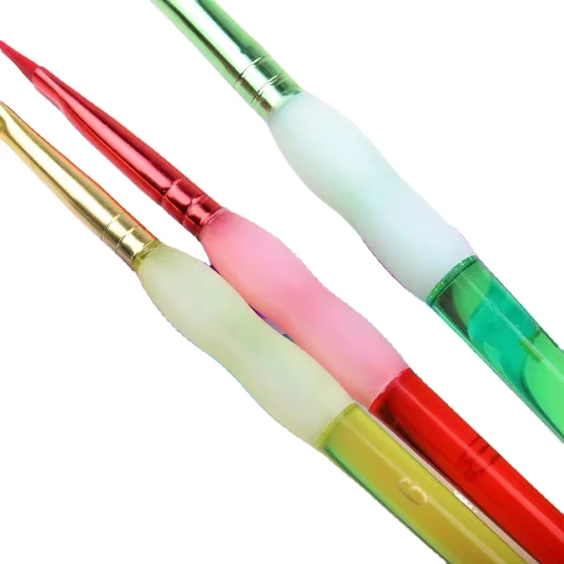 Детские интересные с кисточками черного цвета стержень резиновая ручка крышки масляной живописи кисти