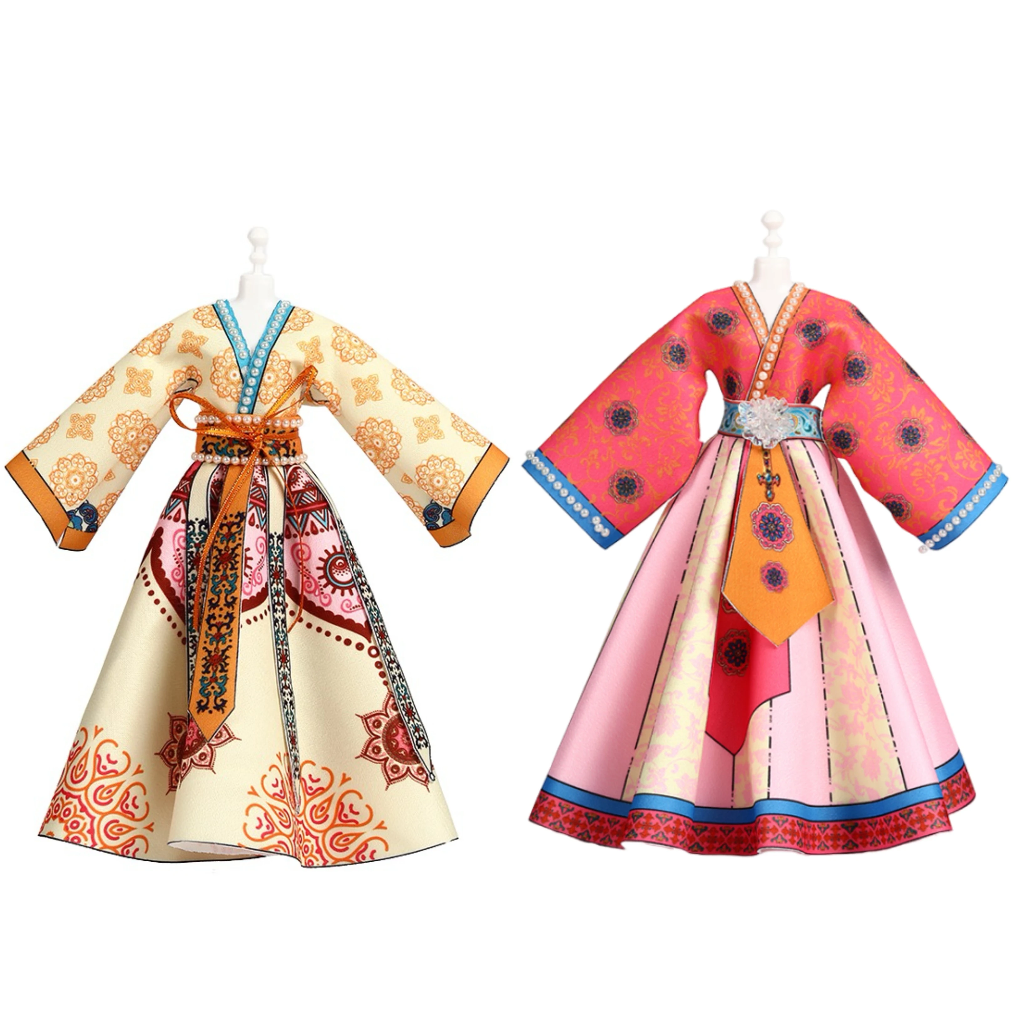 Clothing design handmade girl toys sewing fashion Doll Clothes toys Hanfu handmade seing craft toys