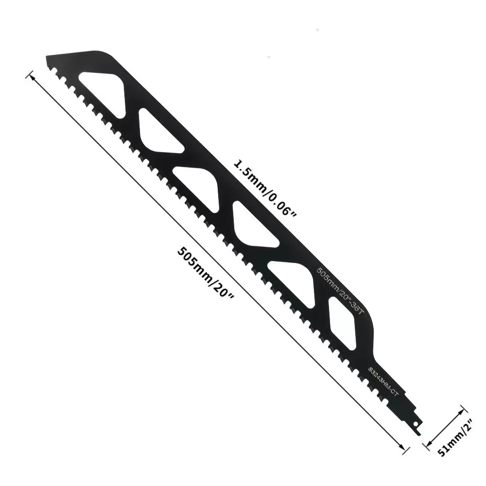Tungsten carbide Alloy Reciprocating Saw Blades Cutting Porous Concrete Hollow Brick Reciprocating Saw Blade S3243HM Sabre Saw
