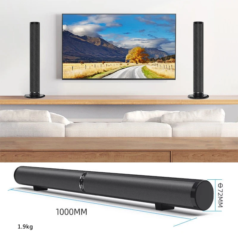 Grade 50W Stereo Soundbar Wireless Speakers Soundbar With Subwoofer 3D Surround TV speakers SoundBars home theatre speakers