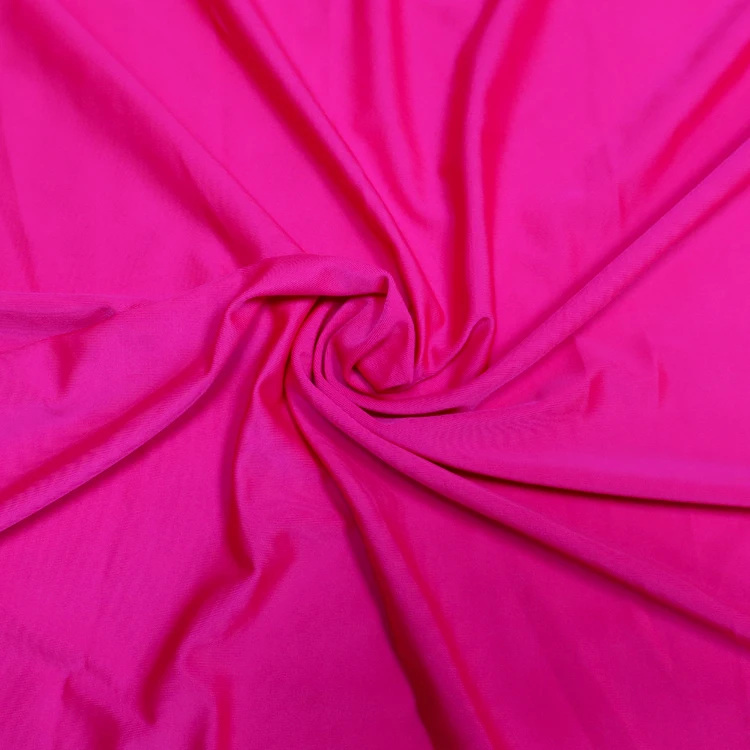 84% Polyester 16% Spandex Lycra Fabric 200 GSM Eco Friendly Semi Glossy 40 D 152 cm 4 Way Stretch Yoga Sport Wear Fabric