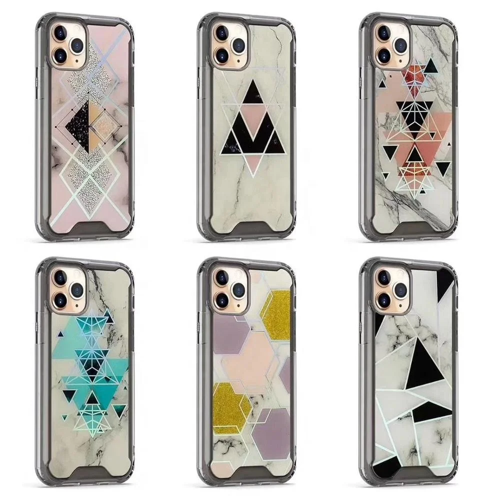 2020 cell phone cover case for iPhone 11 PRO MAX XS MAX with epoxy laser aurora lines background