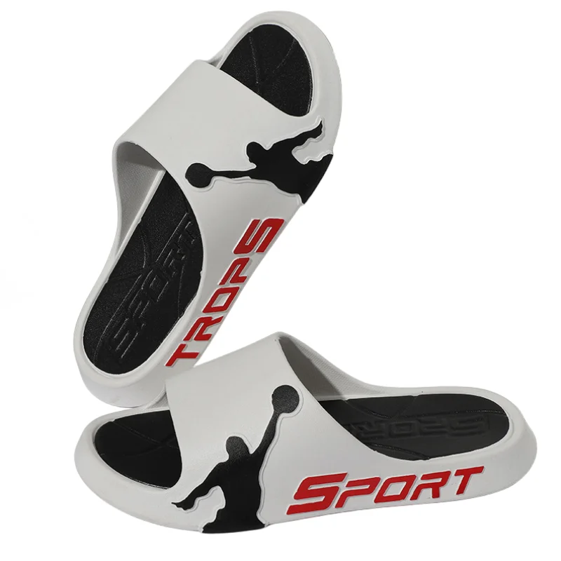 Men Shoes Leisure Outdoor Shopping Walking Flip Flops Beach Shoes Fashion Sandals Sleepers Basketball Style Sports PVC for Men