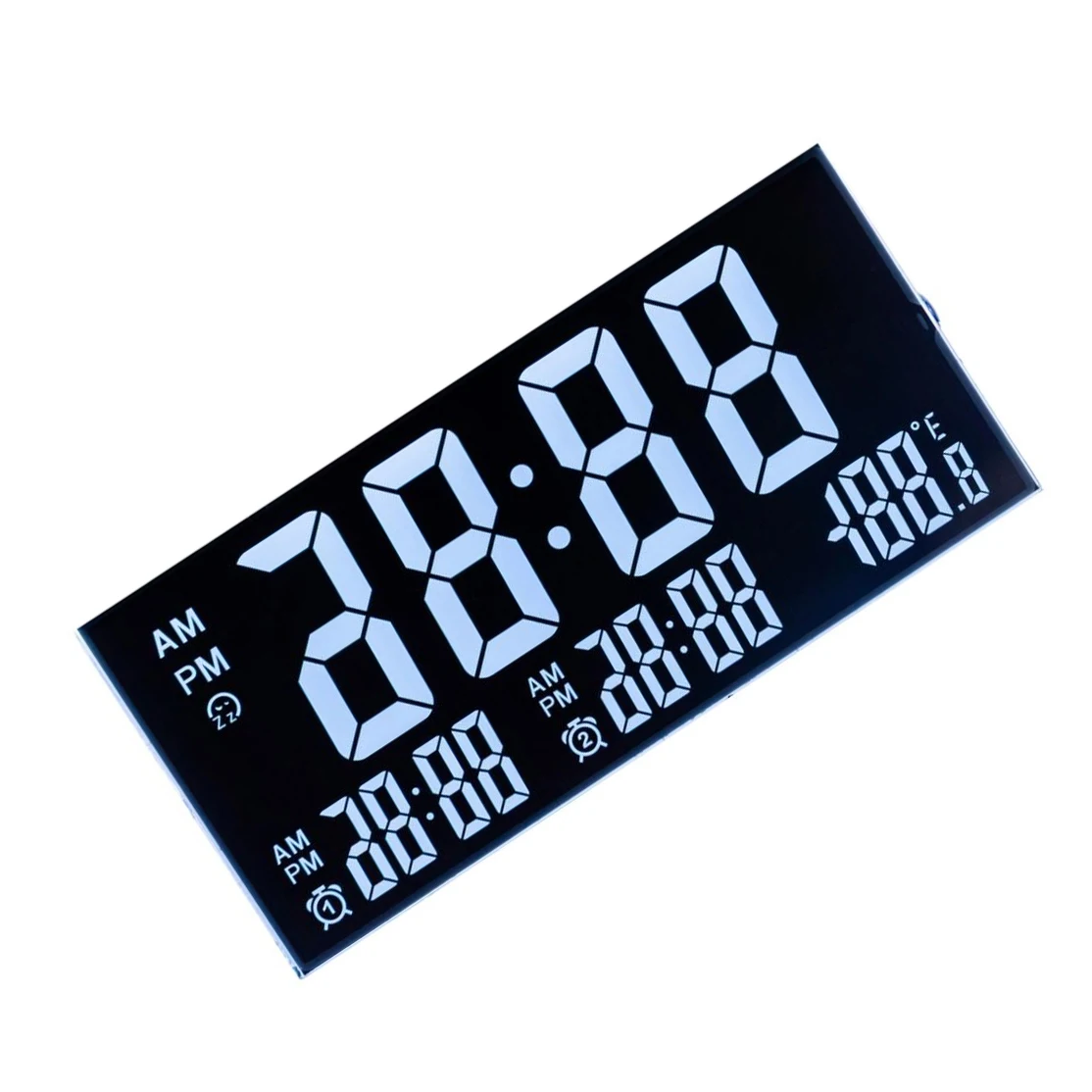 Customized LCD Screen Negative Transmissive 12 OClock Va Segament LCD Screen for Alarm Clock Display