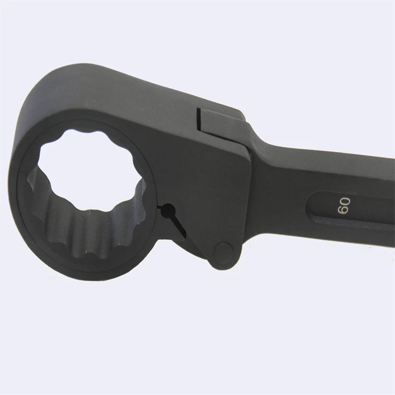 High Quality Die Forged Jumbo Long Handle European Ratchet Wrench For Industry