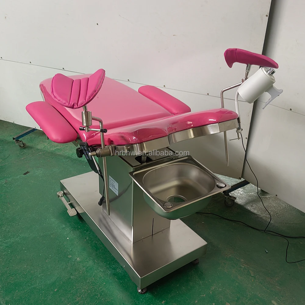 Three Function Stainless Steel Gynecological Examination Bed  Obstetric Chair