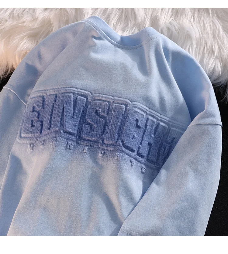 BILLIONS Custom logo dropped shoulder heavy weight thick t shirt men street wear embossed t-shirt