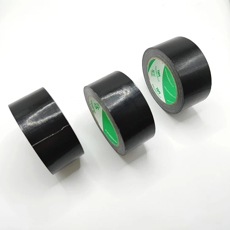 Best Selling Black Hot melt glue Matte Cotton Cloth Surface Custom Gaffer Packing Duct Tape