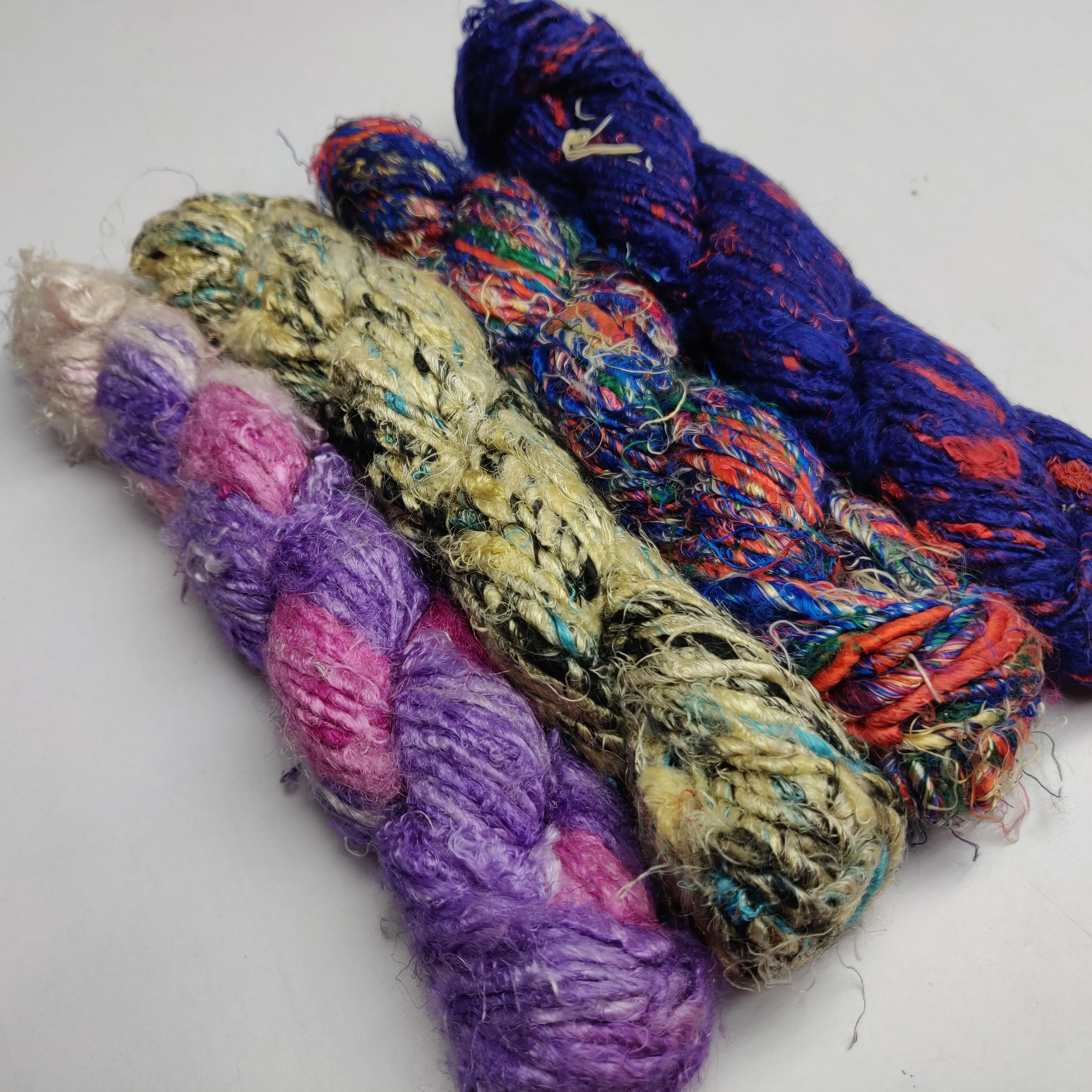 banana yarn Sock Colorful Elastic Yarn Rubber Covered Yarn Polyester Pattern Knitting Material Origin Type Weaving Product Place