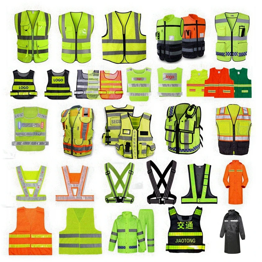 hivis welding protection pioneer safety vest rainbow reflective coat 3d printing polo shirt  vest with led lights