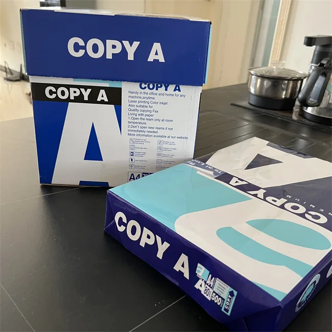 Wholesale Office School A4 Copier Paper 100% Pure Wood Purpose Copy Paper A4 Pulp Office a White A3 A4 70g 80g A4 Paper