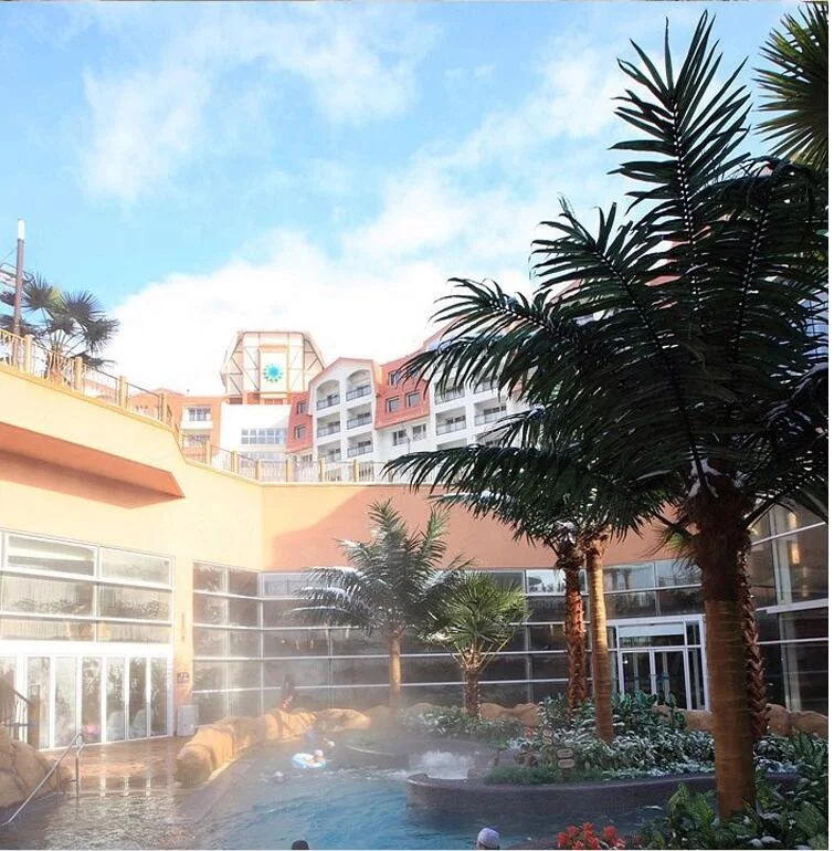 anti-UV Eco-friendly manufacturer indoor outdoor tropical big fan artificial washington palm tree