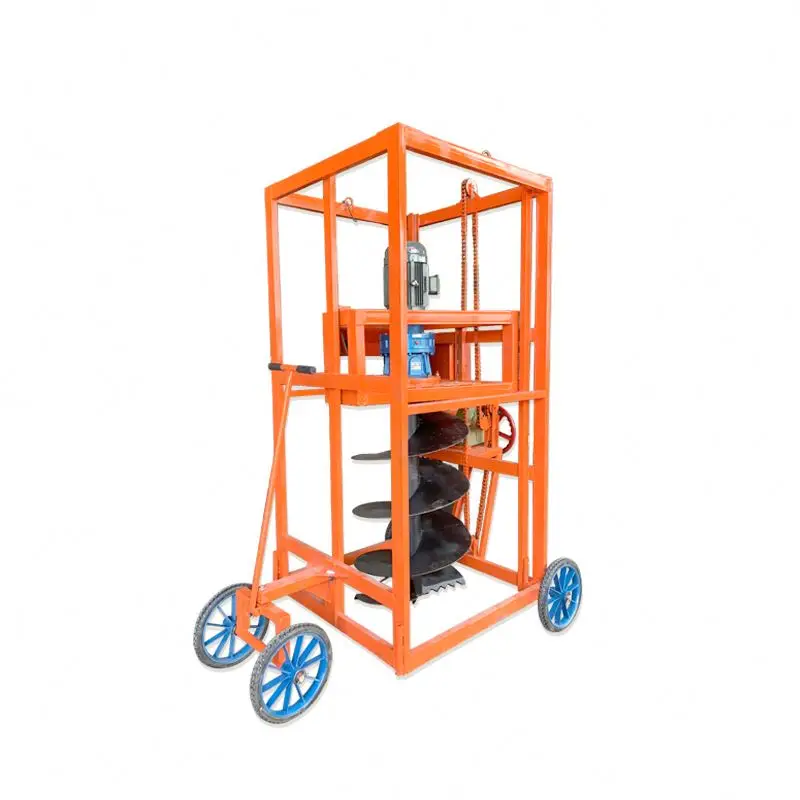 Digging Machinery Hydraulic Mini Earth Auger Pole Erection Machine Auger Bore Pile Foundation Machine