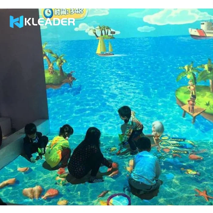 Interactive Projector Games Immersive 3D Ar 4K Hologram Projection Indoor All-in-one Virtual Kids Gaming For Floor and Wall