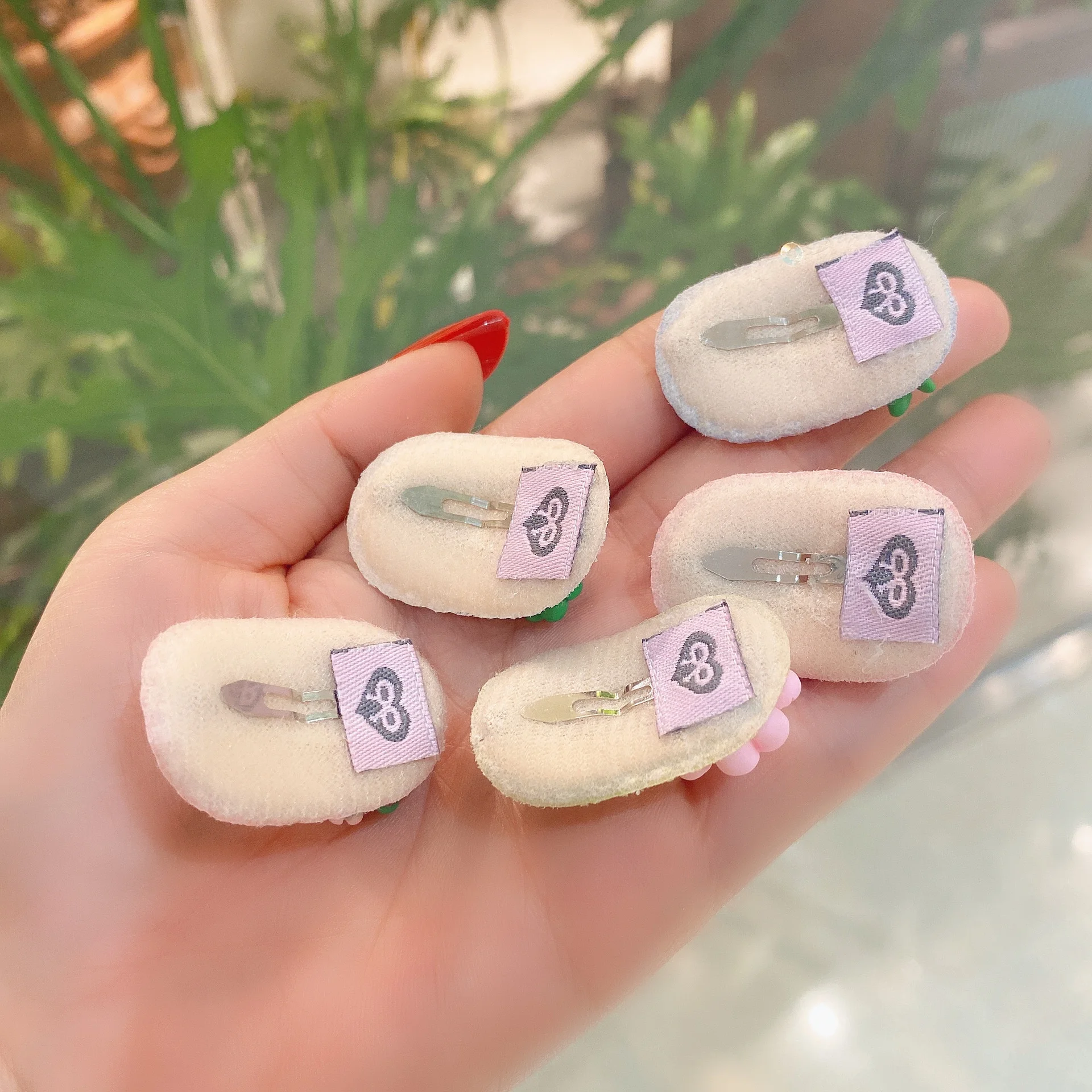 Girls Children Cute Set Shiny Candy Leather Baby Kids Tictac Hairclips Matte Suede Tic Tac Hair Clips Snap Clips For Hair