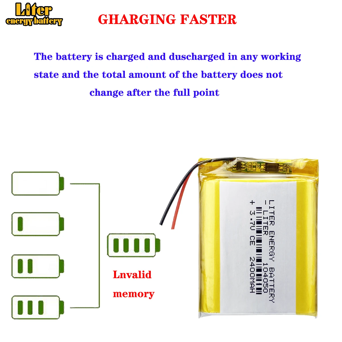 Custom battery 3.7V 7.4v 6v lipo 400mah 650mah 2000mah 6000mah 8000mah Rechargeable Lithium Polymer Battery battery factory