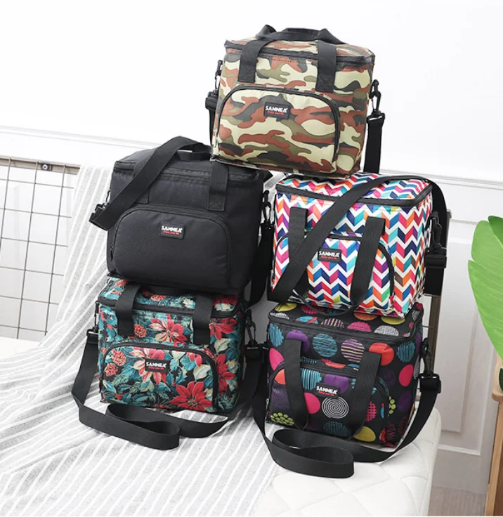 Waterproof Portable Picnic Bag For School Office Thermal Insulated Outdoor Lunch Box Bag  Large Capacity Multi-Functional Bag