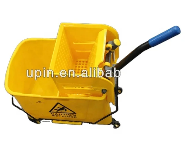 2022 Wholesale BEAO Hotel  cleaning trolley  mop bucket with squeezer water wringer for mop 24L UP-061