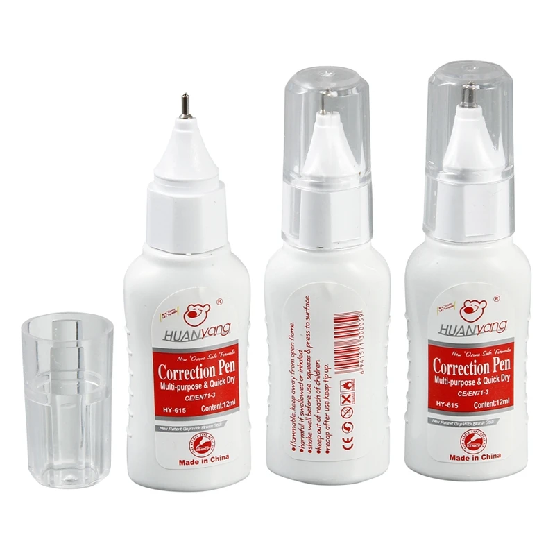 Quick dry многоцелевой безопасности психического кисточки совет 12 мл Белый из коррекции жидкости ручка
