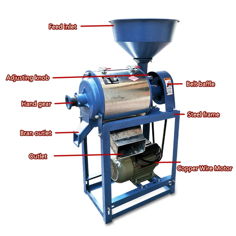 High speed best domestic flour mill electric grinding machine in China