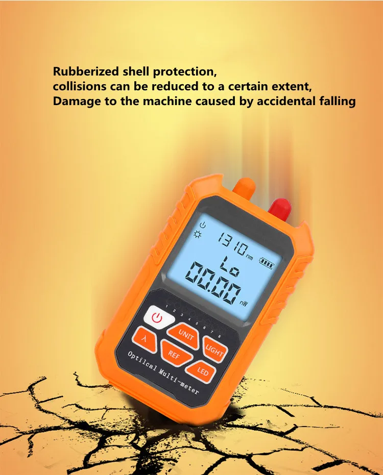 Ftth 3-in-1 Handheld Fiber Optic Mini Optical Power Meter -70+3 dBm Laser Source 5KM 15KM Network Cable Test