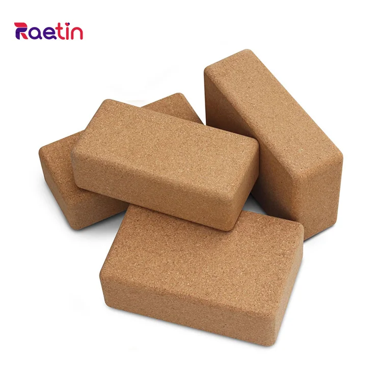 Eco-friendly Customized Logo High Density Natural Material eco friendly cork yoga block
