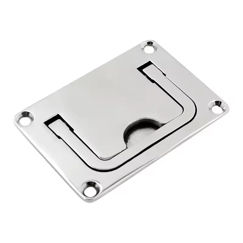 316 Stainless steel hatch handle Flush pull ring handle Hidden recessed pull handle Marine pull boat deck