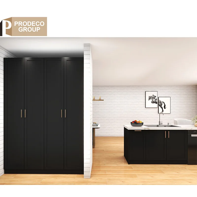 Prodeco Customized Cabinet Modular Modern Cupboard Mdf Kitchen Furniture for Apartment