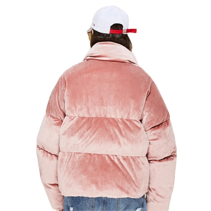 2021 Fashion new design red cropped goose down ladies winter coats winter coat for women