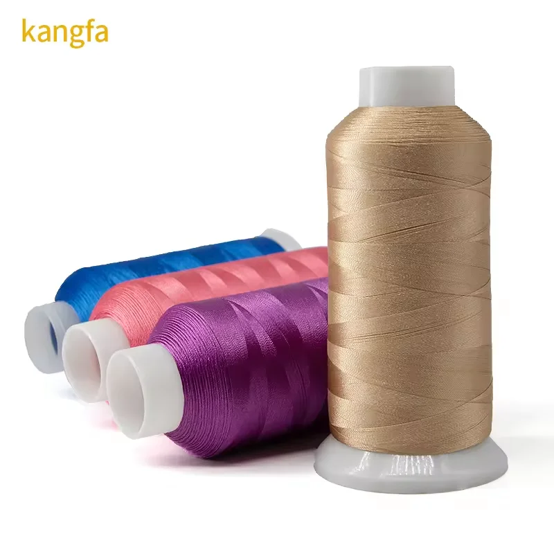 100% Trilobal Polyester Embroidery Thread Rayon Embroidery Thread Silk Sewing Thread